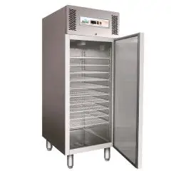 ARMOIRE RÉFRIGÉRÉE EN ACIER INOX AISI 304 - GLACIERS - VENTILÉ - Mod. G-GE800BT - CAPACITÉ BRUTE 737 Lt - N. 1 PORTE - Température -10º/-22ºC - Dim. 74x99x201 cm - CAPACITÉ BRUTE À CONTENIR 54 BACS À GLACE DE 5 Lt - Norme CE