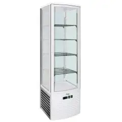 VITRINE RÉFRIGÉRÉE VERTICALE - VITRE SUR 4 LATS - Mod. G-LSC280 - VENTILÉ - CAPACITÉ' Lt 280 - Température +2°/+8°C - Dim. 51,5 x48,5 x203,5 cm - Norme CE