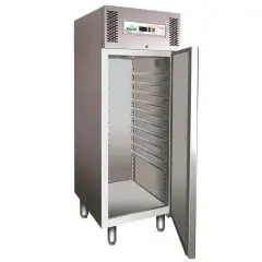 ARMOIRE RÉFRIGÉRÉE EN ACIER INOX AISI 304 - POUR PÂTISSERIE - VENTILÉ - Mod. G-PA800TN - CAPACITÉ BRUTE 737 Lt - N. 1 PORTE - Température +2°/+8°C - Dim. 74x99x201 cm - Norme CE