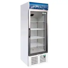 ARMOIRE RÉFRIGÉRÉE EN TÔLE PEINTE - POUR SNACK - STATIQUE - Mod. G-SNACK340TNG - Capacité  331 Lt - N. 1 PORTE EN VERRE - Température +2°/+8°C - Dim. 66x65x191 cm