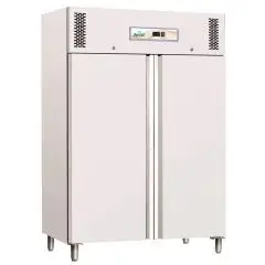 ARMOIRE RÉFRIGÉRÉE EN TÔLE PEINTE ET ALUMINIUM - STATIQUE - Mod. G-GNB1200TN - GASTRONORM 2/1 ( 65x53 cm) - N. 2 PORTES - CAPACITÉ BRUTE 1104 LT - Température +2°/+8°C - Dim. 134x80x201 cm - Norme CE