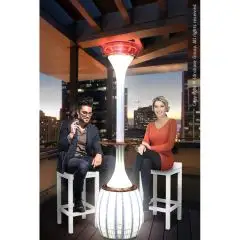 NEBULIZZATORE E RISCALDATORE PER ESTERNO - MOD. AVANA - PUNTO LUCE DEDICATO - RISCALDATORE A RESISTENZA - ABBASSA LA TEMPERATURA QUANDO FA TROPPO CALDO - TIENE LONTANO INSETTI E ZANZARE - RADIOCOMANDO CON FUNZIONI ON/OFF - POTENZA W 1500 - BASE DI APPOGGI
