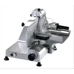 TRANCHEUSE VERTICALE  - Mod. 25AIPVC - Convient pour charcuterie - Alimentation MONOPHASÉ  230V/1/50Hz - Lame Ø 250 - Largeur max de coupe mm 260x190 - Aiguiseur  fixe  - Norme CE