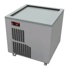 PLAQUE RÉFRIGÉRÉE SUR ROUES  - MOD. VRLEG800 - POUR GLACE ROLL - TEMPÉRATURE MAX DE SERVICE  -38°C - ALIMENTATION MONOPHASÉ  - PUISSANCE   Kw 1,23 - Dim.  PLAQUE  cm 61 x 56 - DIM. EXTÉRIEURES  cm L 80 x P 75 x 85h