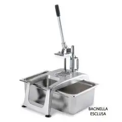 COUPE-POMMES DE TERRE MANUEL - MOD. CF5 - CAPACITÉ DE PRODUCTION 100/150 Kg/h - DIMENSIONS cm L 28 x P 51,2 x 73,5 h