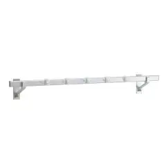 Crochet Mod. A PARETE - En alliage d'aluminium anodisé - Idéal pour l'ameublement des boucheries et comptoirs arrière des magasins d'alimentation - Profil ovale 50x20 mm