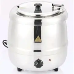 SOUPIÈRE ÉLECTRIQUE - Mod. SP10S.S. - Récipient amovibe en acier inox - Capacité lt. 9 - Puissance W 400 - Alimentation monophasé - Dim. ø L 33 x h 36 cm- Norme CE