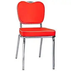 PRÉSIDENT - MOD. C2842 - STRUCTURE EN ACIER CHROMÉ - ASSISE ET DOSSIER EN CUIR ÉCOLOGIQUE - HAUTEUR D'ASSISE 46 cm - POUR USAGE INTÉRIEUR - DIM. cm L 45 x P 53 x h 85 - NORME CE