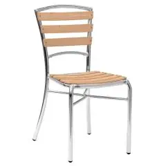 PRÉSIDENT - MOD. ALW12 - STRUCTURE EN ALUMINIUM ANODISÉ ET SOUDÉ ø 25 x 1,5 mm - LATTES EN BOIS DE CHÊNE - HAUTEUR D’ASSISE 44,5 cm - EMPILABLE JUSQU’À 7 PIÈCES - POUR USAGE EXTÉRIEUR - PACK DE N. 7 - DIM. cm L 40 x P 44 x h 95 - NORME CE