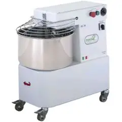 PÉTRIN À SPIRALE TÊTE FIXE FAMAG - MOD. IM20/230/10V/HH - N. 10 SPEED - POUR PÂTE À HAUTE HYDRATATION - PÂTE PAR CYCLE Kg. 20 - MONOPHASÉ V 230 - DIM. Cm L 72 X P 38 X h 74 - NORME CE