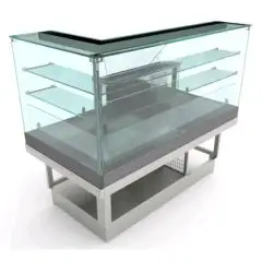 PARTIE FINALE  POUR VITRINE SNACK RÉFRIGÉRÉE - MOD. VBRVADTERMDX -SEMI OUVRÉ,IL NÉCESSITE DE PANNEAUX- VERRES HAUTES PLATS - RÉFRIGÉRATION STATIQUE  - ALIMENTATION V 230/50Hz MONOPHASÉ  - PUISSANCE  W 756 - CAPACITÉcm ³ 12 - DIM. Cm L 152,1 x P 82,8 x H 1