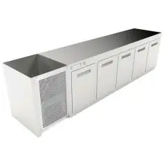 COMPARTIMENT À BAR RÉFRIGÉRÉ ENCASTRABLE - MOD. CIR770/TN300 - Température TN +4°C/+8°C - L. 300 cm - AVEC UNITÉ CONDENSATRICE INCORPORÉE