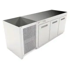 COMPARTIMENT À BAR RÉFRIGÉRÉ ENCASTRABLE - MOD. CIR850/BT200 - Température BT -18°C/-20°C - L. 200 cm - AVEC UNITÉ CONDENSATRICE INCORPORÉE