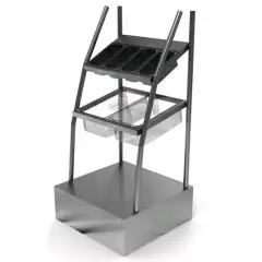 Présentoir pour pain couverts serviettes et plateaux- Longueur 82 cm - Profondeur 80 cm - Hauteur 170 cm
