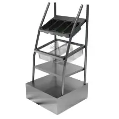 Présentoir pour pain couverts serviettes et plateaux- Longueur 82 cm - Profondeur 80 cm - Hauteur 170 cm