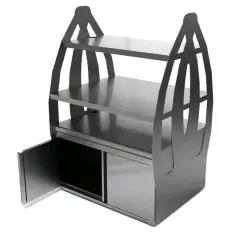 Présentoir à condiment sur meuble - Longueur 102 cm - Profondeur 88,5 cm- Hauteur 160 cm