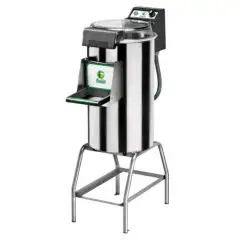 ÉPLUCHE LÉGUMES Mod. PPF18 - Capacité charge kg 18 - Production horaire kg/h 220 - (Équipé de disque pour legumes et support mod. CI) - Alimentation Monophasé ou triphasé - Puissance hp 1,5 / 1100W - Norme CE