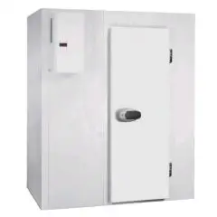 Chambre froide modulaire - Épaisseur panneau  cm 10 - Avec sol - H 260 - Équipé de n. 1 porte de  cm 80 x h 185 - Moteur exclus