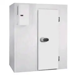 Chambre froide modulaire - Épaisseur panneau  cm  7 - Avec sol - H 254 - Équipé de n. 1 porte de  cm 80 x h 185 - Moteur exclus