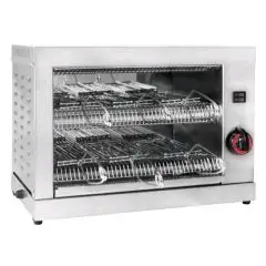 TOASTEUR 2 GRILLES - Mod. TM6P - Résistances céramiques - Puissance Kw 3 - Monophasé  V230/1 - Dimensions cm L 52 x P 30 x H 36 - Norme CE