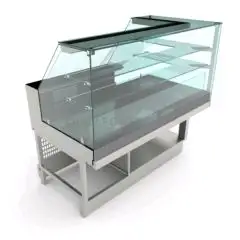 PARTIE FINALE POUR VITRINE SNACK COMBINÉE RÉFRIGÉRÉ STATIQUE  / CHALEUR SÈCHE - MOD. BSCSVADTERMSX -SEMI OUVRÉ,IL NÉCESSITE DE PANNEAUX- VERRES HAUTES PLATS - RÉFRIGÉRATION STATIQUE  - ALIMENTATION V 230/50Hz MONOPHASÉ  - PUISSANCE  W 1032 - CAPACITÉcm ³ 
