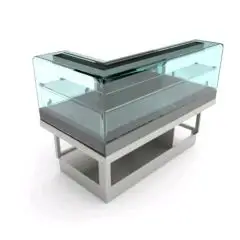 PARTIE FINALE POUR VITRINE SNACK COMBINÉE RÉFRIGÉRÉ STATIQUE  / CHALEUR SÈCHE - MOD. BSCSVBDTERMDX115 -SEMI OUVRÉ,IL NÉCESSITE DE PANNEAUX-  VERRES BAS PLATS à L  - RÉFRIGÉRATION STATIQUE  - ALIMENTATION V 230/50Hz MONOPHASÉ  - PUISSANCE  W 1032 - DIM. Cm