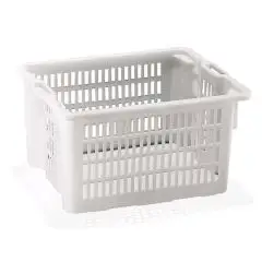 CAISSE PERFORÉE EN POLYÉTHYLÈNE - INSERABLE ET SUPERPOSABLE