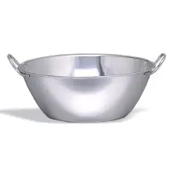 BASSINES FOND PLAT EN ACIER INOX