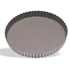 TOURTIÈRES RONDES CANNELÉES ANTI ADHÉSIVES - HAUTEUR 2,5 cm