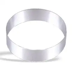 CERCLE PÂTISSERIE POUR MOUSSES EN ACIER INOX - HAUTEUR 4/4,5 cm