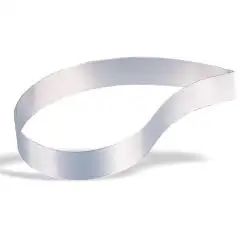 MOULE Â GÂTEAU EN FORME DE LARME  EN ACIER INOX - HAUTEUR 4,5 cm