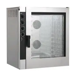 FOUR ÉLECTRIQUE MIXTE À CONVECTION ET VAPEUR DIRECTE POUR GASTRONOMIE ET PÂTISSERIE - Mod NECE102 - CONTRÔLE ÉLECTROMÉCANIQUE - ALIMENTATION TRIPHASÉ 400/3/50 - PUISSANCE  KW 12,6 - CAPACITÉ : 10 X (GN 1/1 ; 60X40) - DISTANCE ENTRE PLAQUES  cm 7,4 - DIM c
