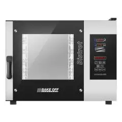FOUR ÉLECTRIQUE À CONVECTION ET VAPEUR AVEC COMMANDES TOUCH SCREEN - Cod. BISTROT 465E - CONVIENT POUR BOULANGERIE ET PÂTISSERIE - Capacité plaques n. 4 40 x 60 cm ou 46 x 66 cm- Puissance kW 8 -Voltage230/400 V 50/60 Hz - Température max °C 270 - Dim. Ex