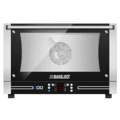 FOUR ÉLECTRIQUE À CONVECTION AVEC HUMIDIFICATEUR ET COMMANDES NUMÉRIQUES - Cod. BISTROT 464D - CONVIENT POUR PÂTISSERIE ET BOULANGERIE - Capacité plaques n. 4 60 x 40 cm- Puissance kW 6,5 -Voltage230/400 V 50/60 Hz - Température max °C 270 - Dim. Extérieu
