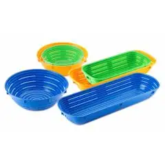 PANIERS RONDES EN POLYPROPYLÈNE POUR PÂTE - Résistants , hygienique et empilables - Lavables au lave vaisselle