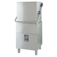 LAVE VAISSELLE PROFESSIONNEL mod. B 6 2P/S- PASSAGE UTILE HAUTEUR MAXIMUM cm 43 - PANIER CARRE' cm 50x50 - Cycle 60"/ 120" - Dimension totale cm 70,4x84,1x147,4