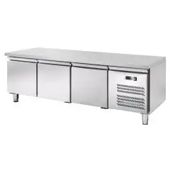 Table réfrigérée en acier inoxydable Amitek AKU3104TN