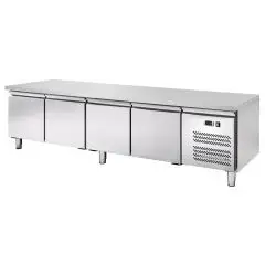 Table réfrigérée en acier inoxydable Amitek AKU4104TN