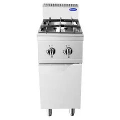 FOURNEAU À GAZ - Mod. CV7I2DH2 - 2 FEUX - COMPARTIMENT NEUTRE AVEC PORTE - AVEC FLAMME PILOTE - Puissance 14 kW - Dimensions L 40 X P 70 X H 108,5 cm - Norme CE