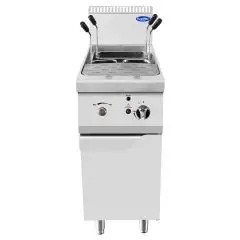 CUISEUR À PÂTES - À GAZ - Mod. CV7I4RH - 1 CUVE 24 - COMPARTIMENT AVEC PORTE À BATTANT - Puissance 10 kW - Dimensions L 40 X P 70 X H 108,5 cm - Norme CE