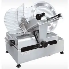 TRANCHEUSE AUTOMATIQUE - Mod. AU S 350 M FR BLC CEP - Lame en acier inox ø 350 - Capacité de coupe L 280 x P 220 mm - Affûteur fixe - Alimentation monophasée 230V/1/50Hz - Norme CE