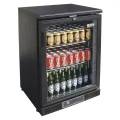 VITRINE RÉFRIGÉRÉE EN TÔLE PEINTE ET ALLUMINIUM - POUR BOISSONS -Mod. G-BC1PB - VENTILÉ - CAPACITÉ' Lt 140 - N. 1 PORTE EN VERRE- Température +2°/+8°C - Dim. cm 60,2 x53,5 x92 - Norme CE