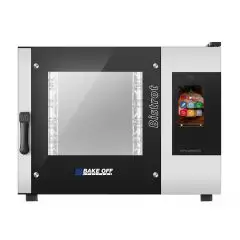 FOUR Â GAZ COMBINÉ À CONVECTION ET VAPEUR AVEC PANNEAU TOUCH SCREEN AVEC ICÔNES - Cod. BISTROT 465G VISION - CONVIENT POUR BOULANGERIE ET PÂTISSERIE - Capacité plaques n. 4 40 x 60 cm ou 46 x 66 cm- Puissance kW 12 -Voltage230 V 50/60 Hz MONOPHASE - Tempé
