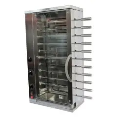 MULTIGRILL - MOD. CEV6 - Structure portante en acier inox - 3 résistances blindées indépendantes, avec régulateur d'énergie - 6 + 5 épées inox - Alimentation 400V/3N triphasée - Puissance 5,4 KW - Dimensions : L 58,7 X P 31,5 X h 109 cm - Norme CE