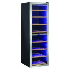 Vitrine réfrigérée pour vin - Mod CW 518DT - Ventilée - Température °C +5/+20 et +12/+20 - Capacité Lt 520 - Dimensions cm L 59,5 x P 77 x H 185,1