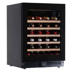 VITRINE RÉFRIGÉRÉE POUR VIN - Mod EY51I1VD NL - Ventilée - Température +2/+20 °C - 1 porte en verre - Structure en tôle prélaquée - Capacité brute de 150 L - Capacité nette de 145 L - Puissance de 95 W - Alimentation monophasée 220/50 Hz - Dimensions cm L