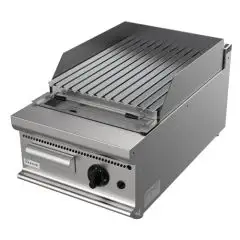 COMPTOIR GRILLE À PIERRE DE LAVE, GAZ- MOD. G7DU1DD - Puissance kW 8 - Dim. 40x70xh27 cm - Norme CE