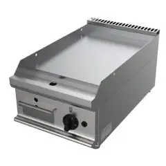 PLANCHA À GAZ DE COMPTOIR - MOD. G7NUQ1DDN - PLAQUE LISSE - Puissance kW 6 - Dim. 40x70xh27 cm - Norme CE