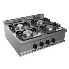 PLAN DE CUISSON AU GAZ - MOD. G7GWRG4DD4M - N. 4 feux - Puissance kW 18 - Dim 70x70xh27 cm - Norme CE