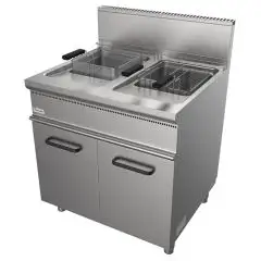 FRITEUSE À GAZ - LIGNE EASY - MOD. G7JUM2V17 - N. 2 cuves 17+17 Lt d'huile - Puissance kW 33 - Dim.  80x70xh85 cm - Norme CE